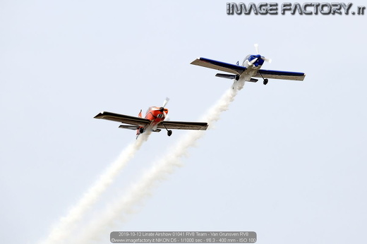 2019-10-12 Linate Airshow 01041 RV8 Team - Van Grunsven RV8